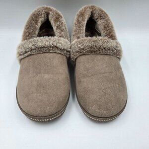 Skechers Slippers Womens 7 Light Brown Taupe Cali Cozy Campfire Team Toasty